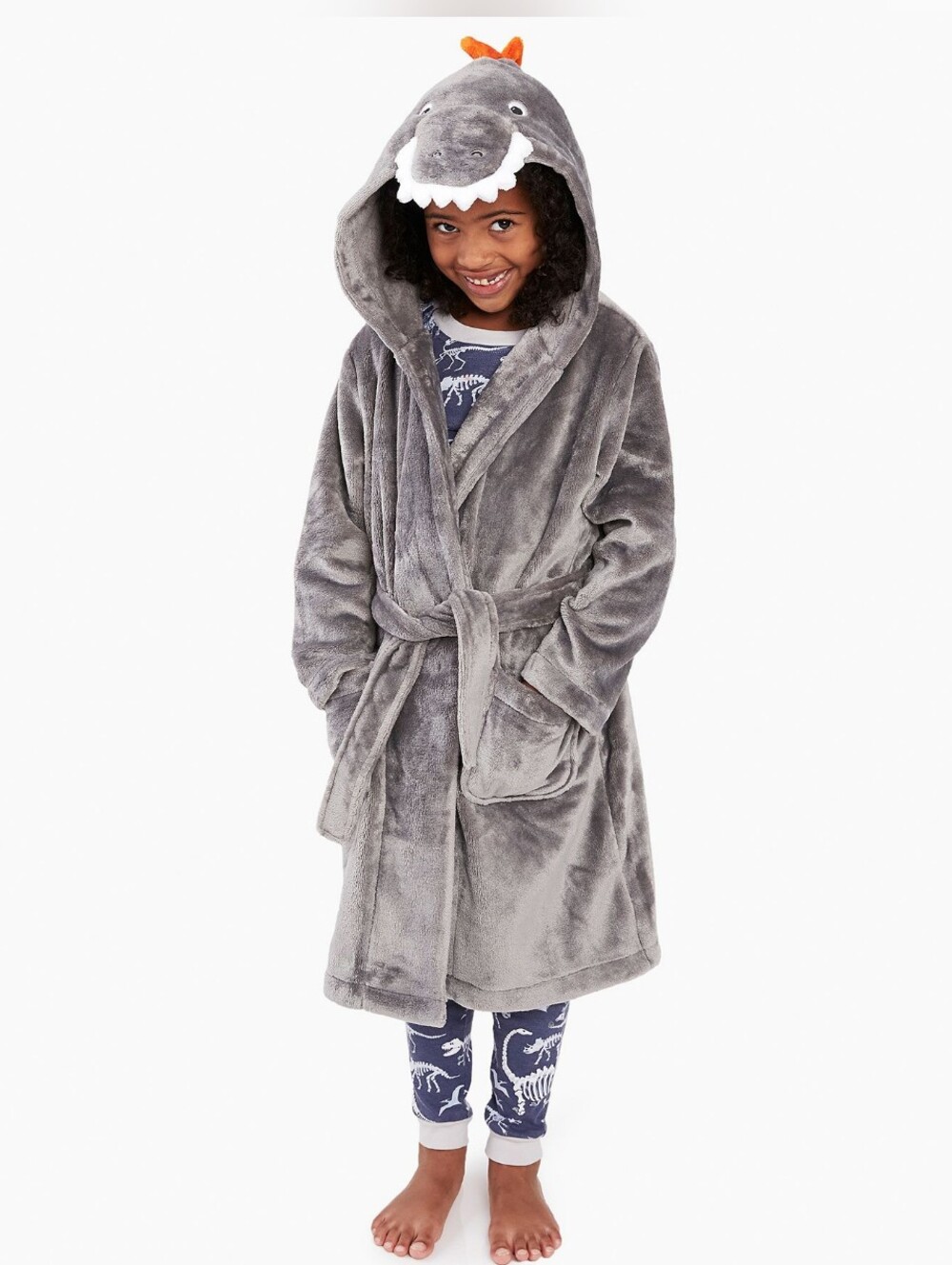 🎃 Kids 10 - 12 • Pottery Barn T.Rex Critter Robe (Sensory / Accessible Costume)